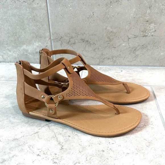 Cityclassified tan gladiator women’s sandal size 9 - Picture 1 of 4